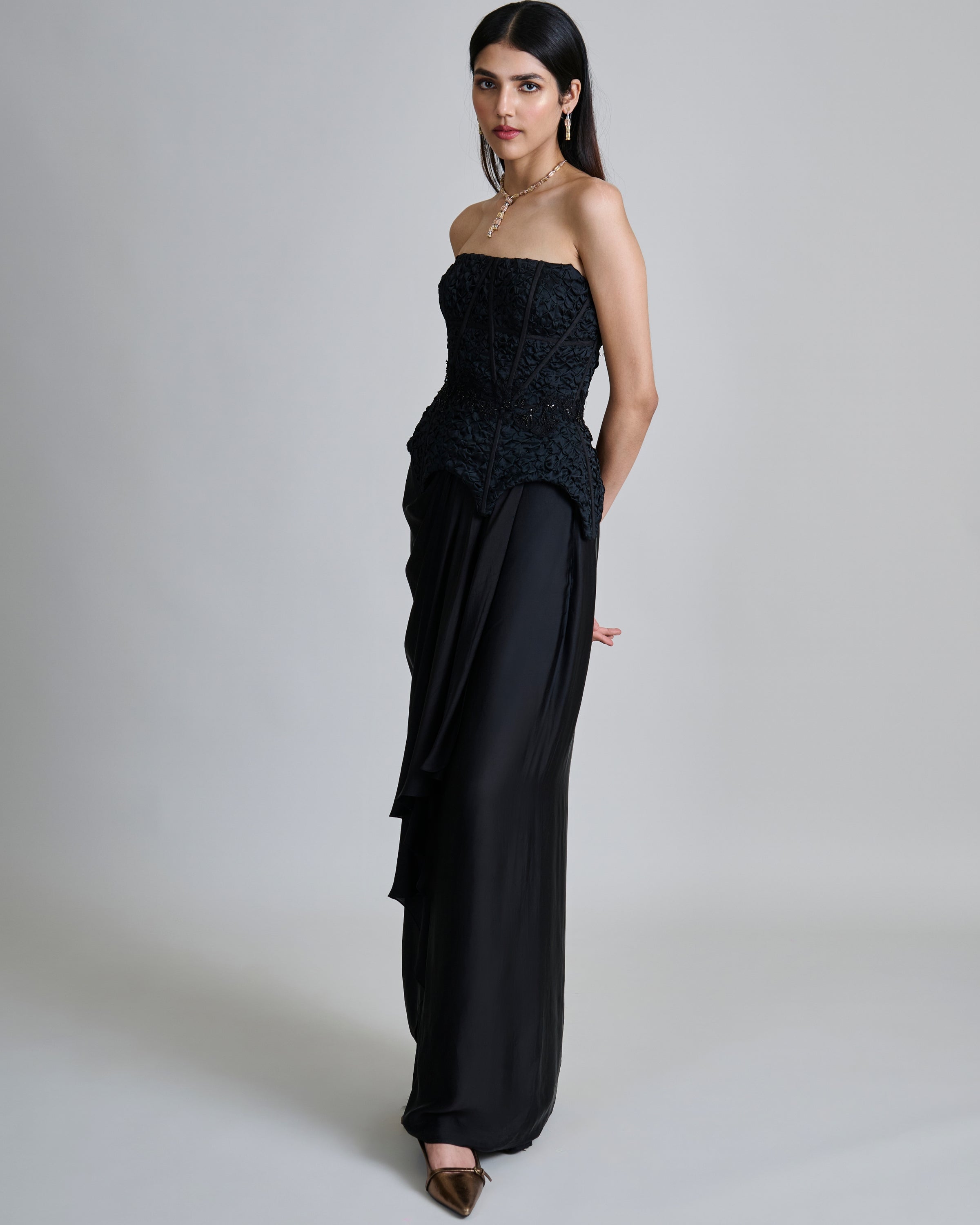 Black Ciara Skirt Set