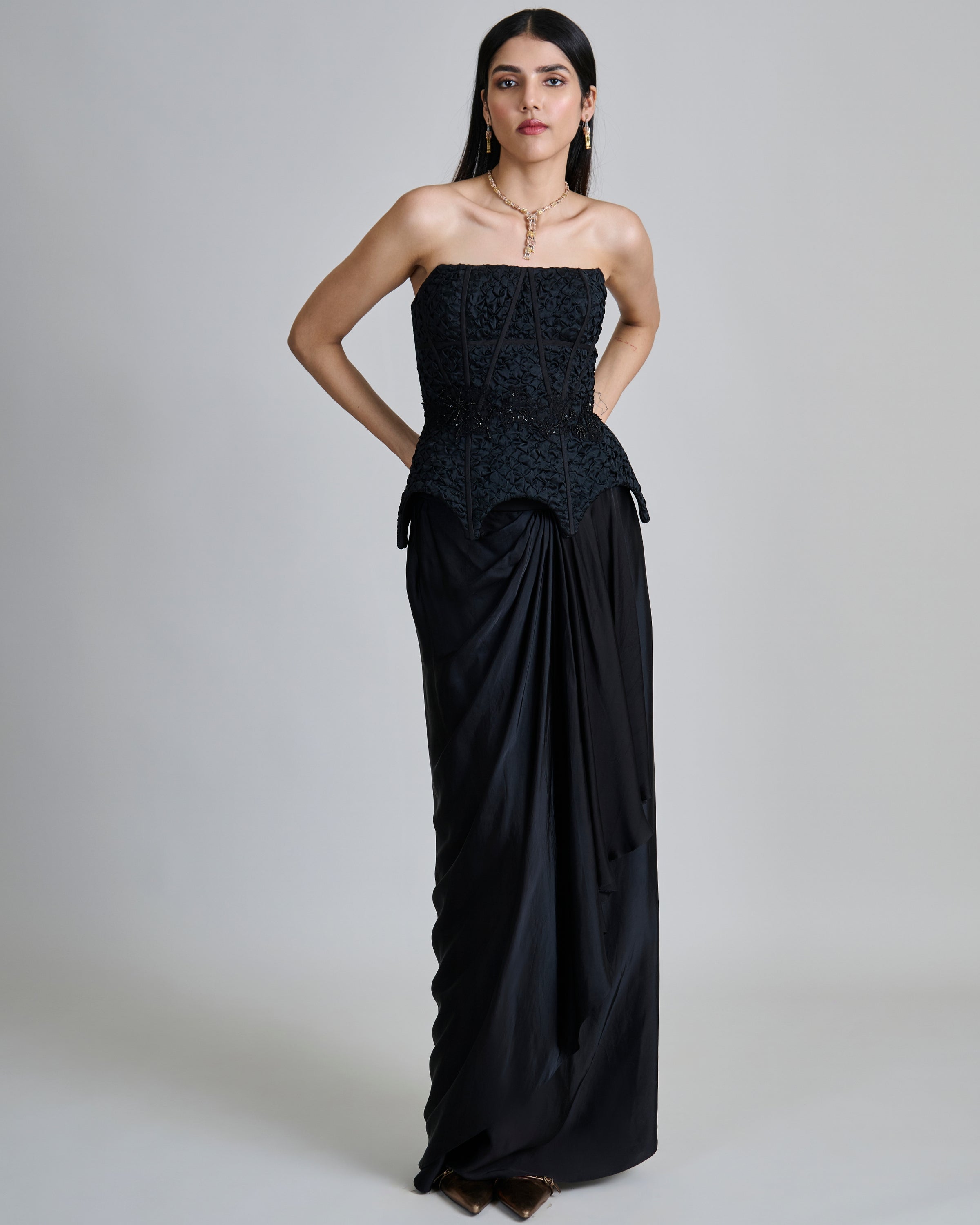 Black Ciara Skirt Set