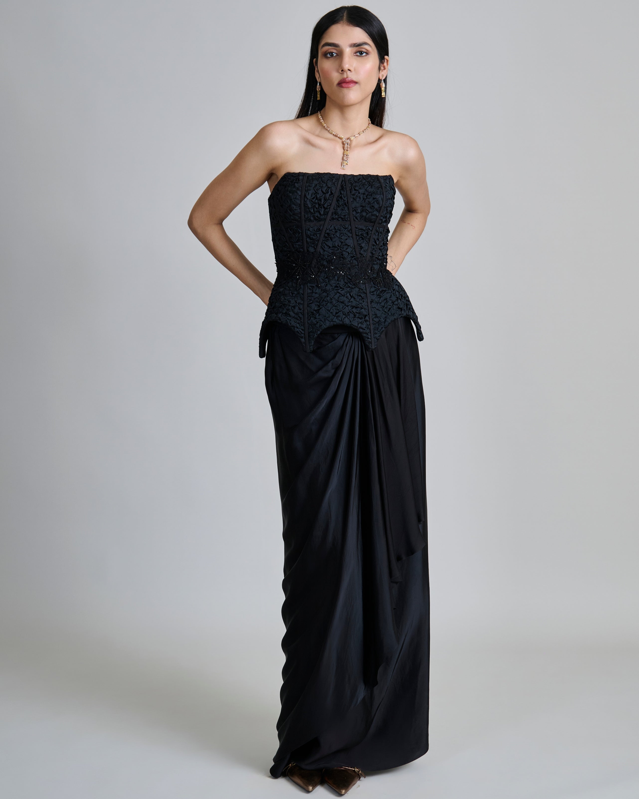 Black Ciara Skirt Set