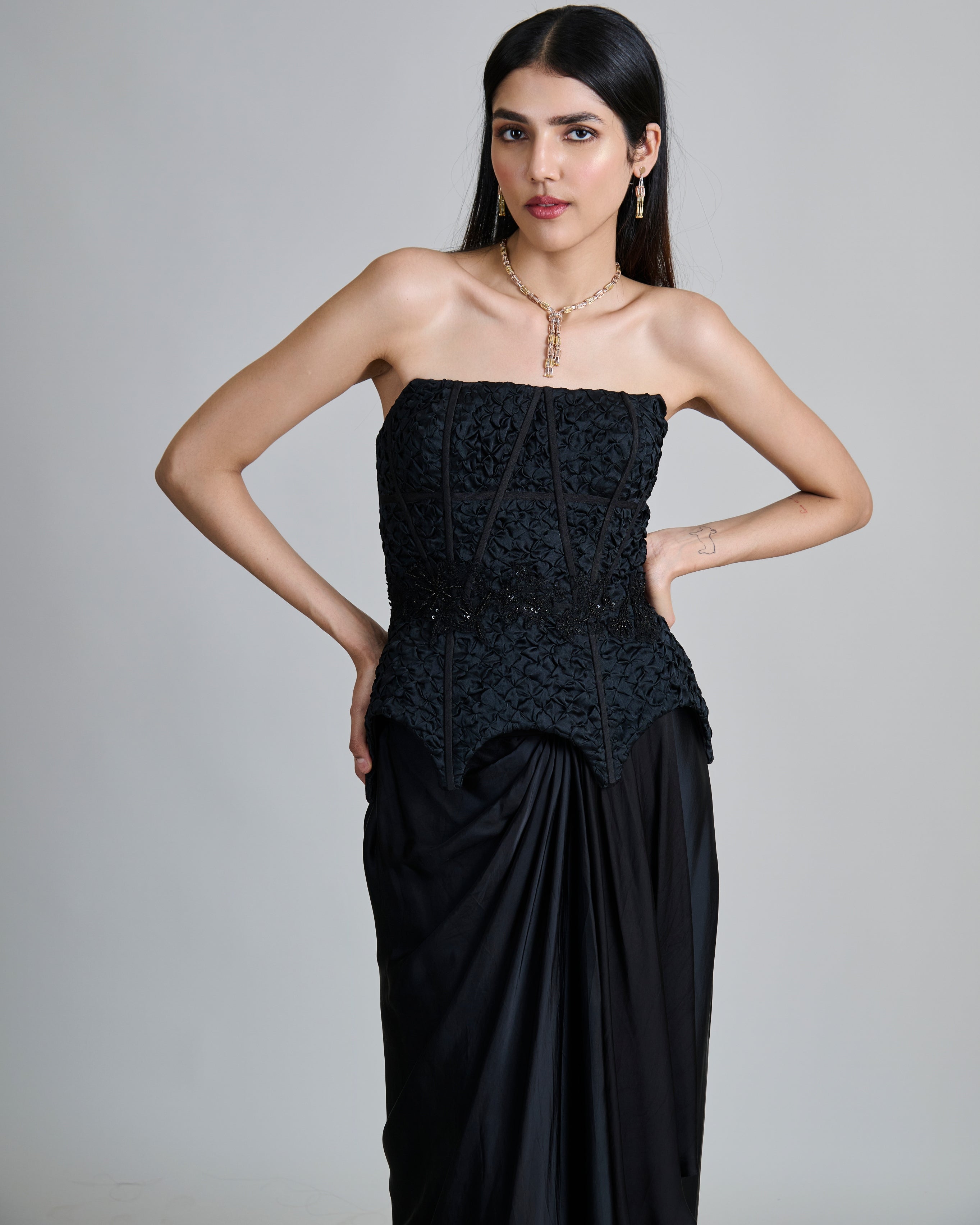 Black Ciara Skirt Set