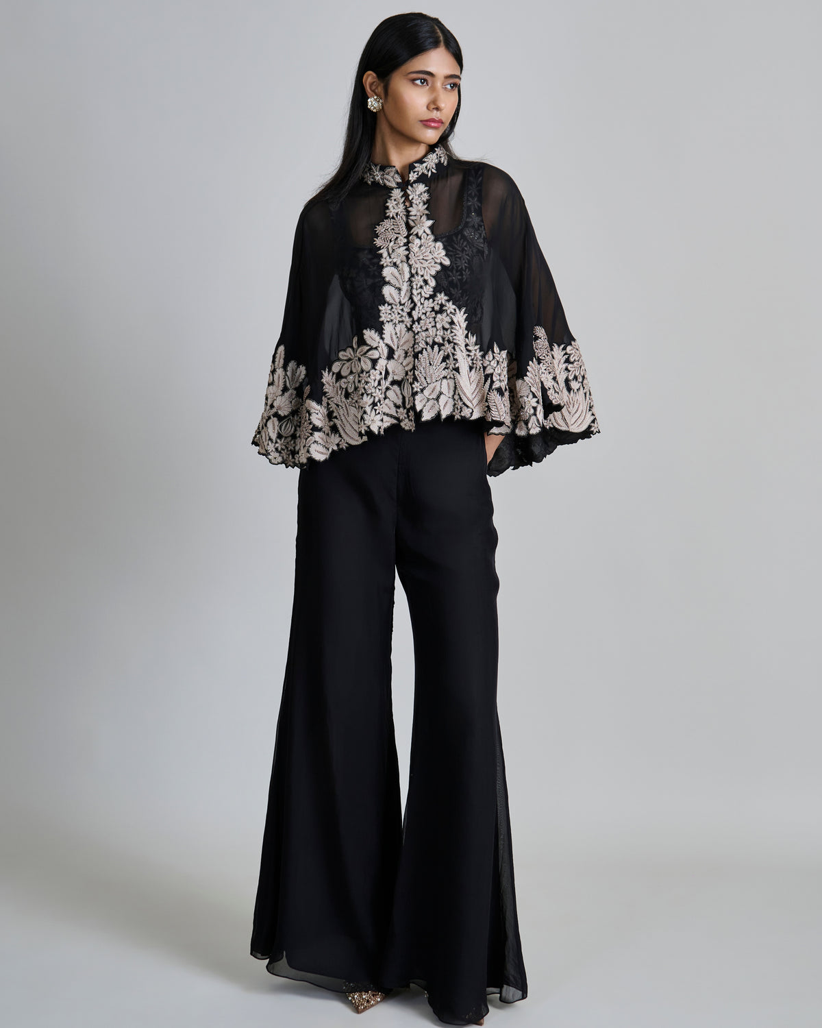 Black Kalie Cape Set