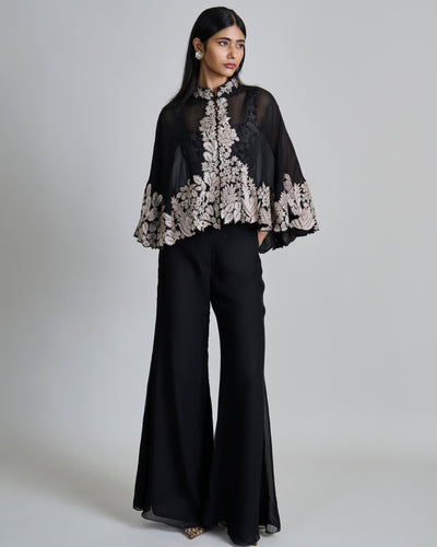 Black Kalie Cape Set