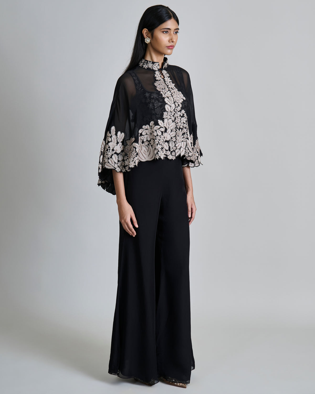 Black Kalie Cape Set