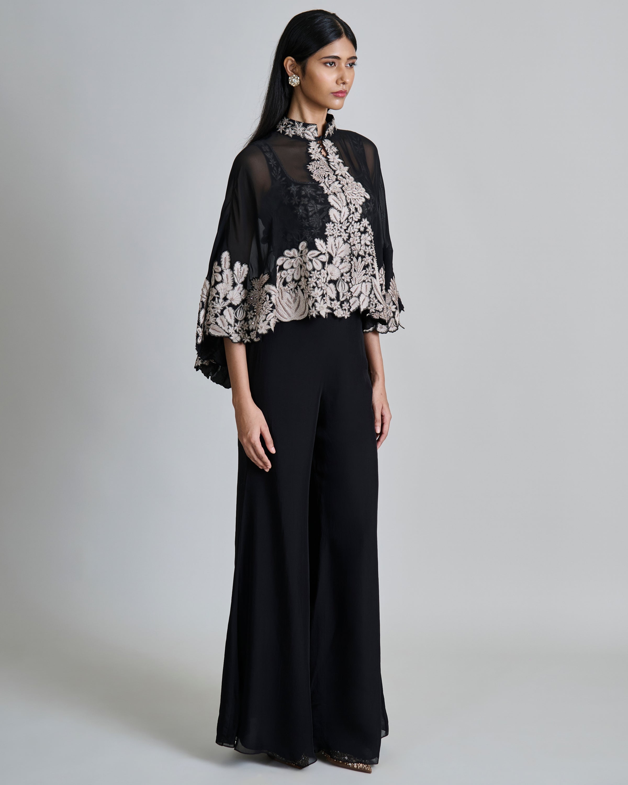 Black Kalie Cape Set