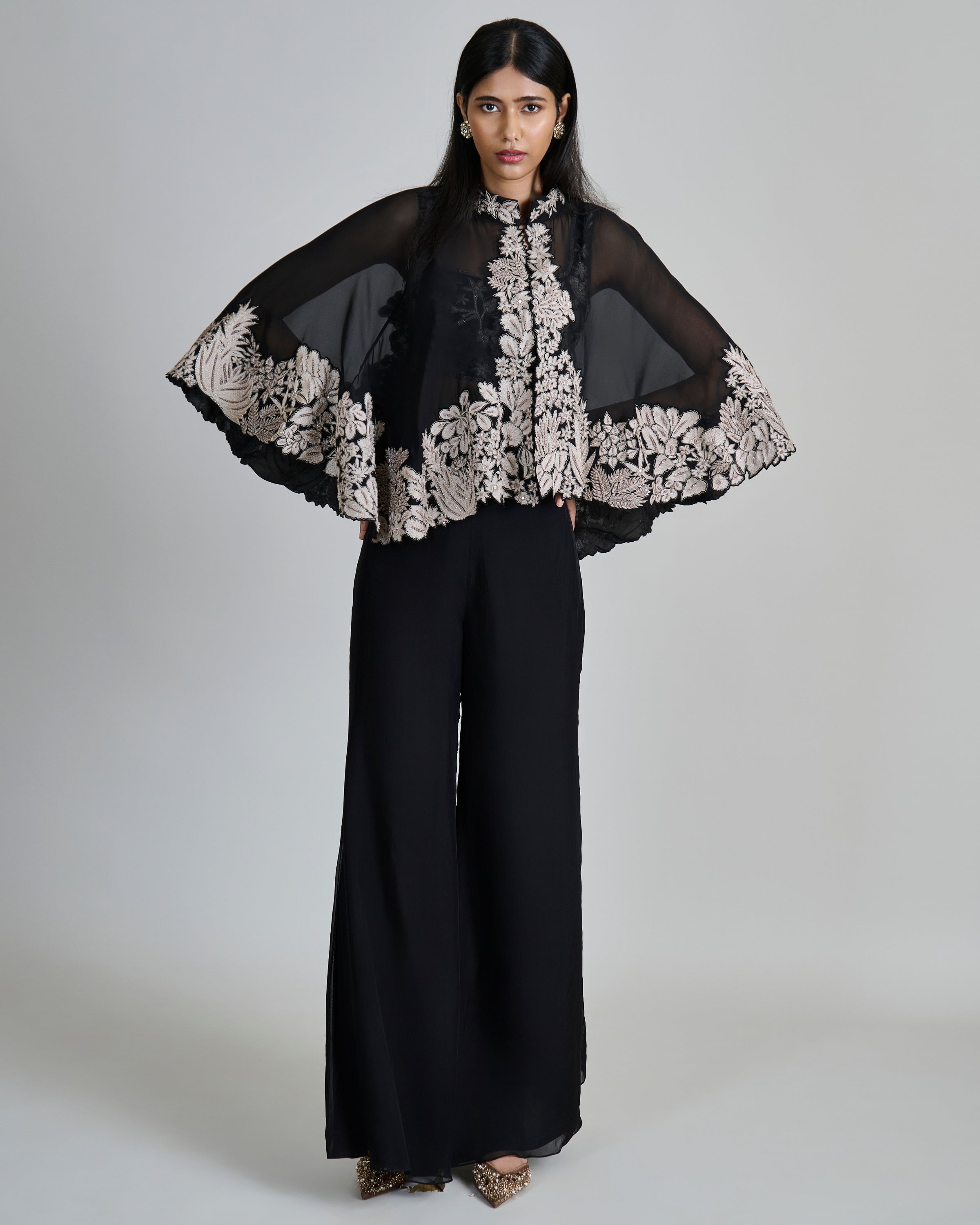 Black Kalie Cape Set