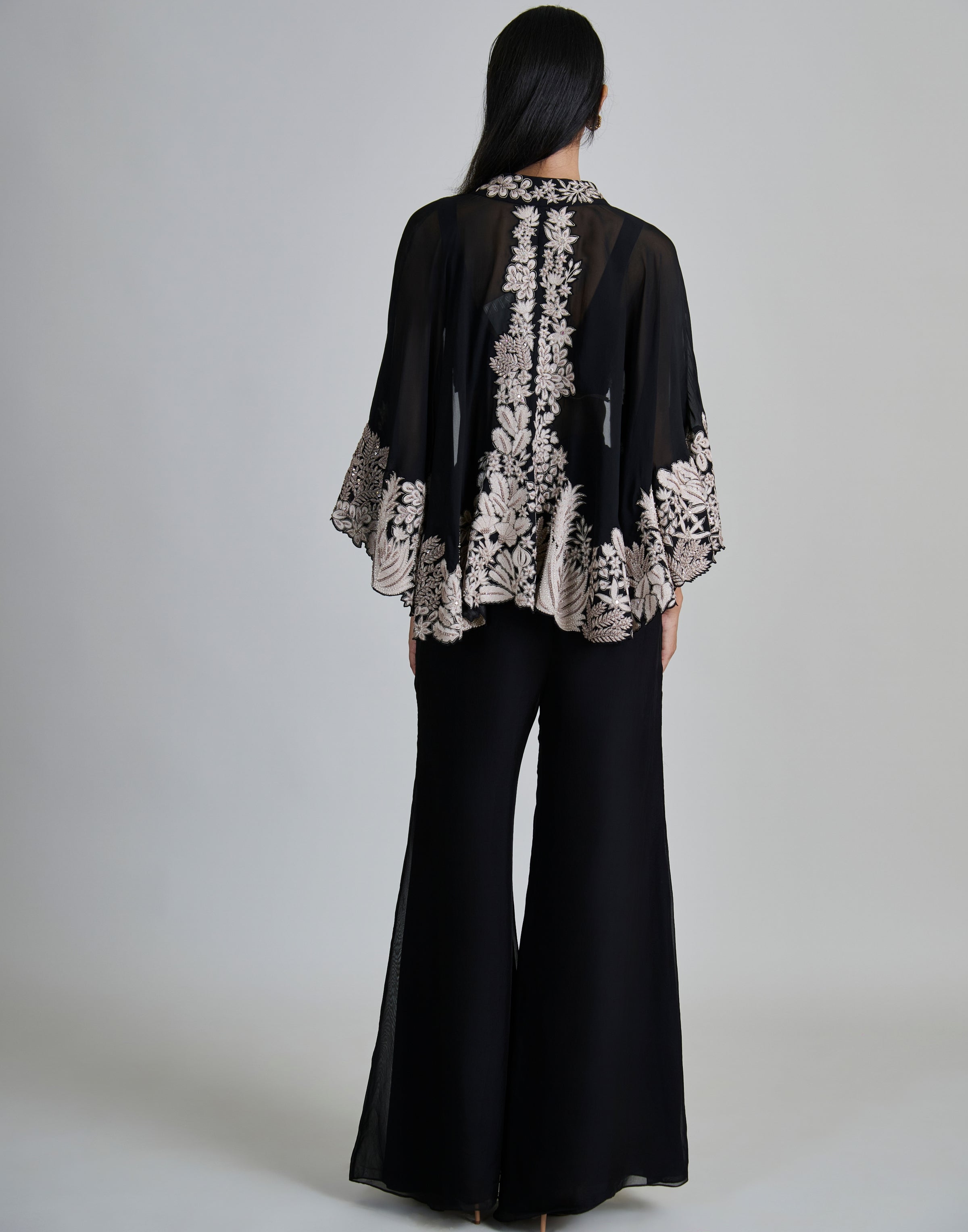 Black Kalie Cape Set