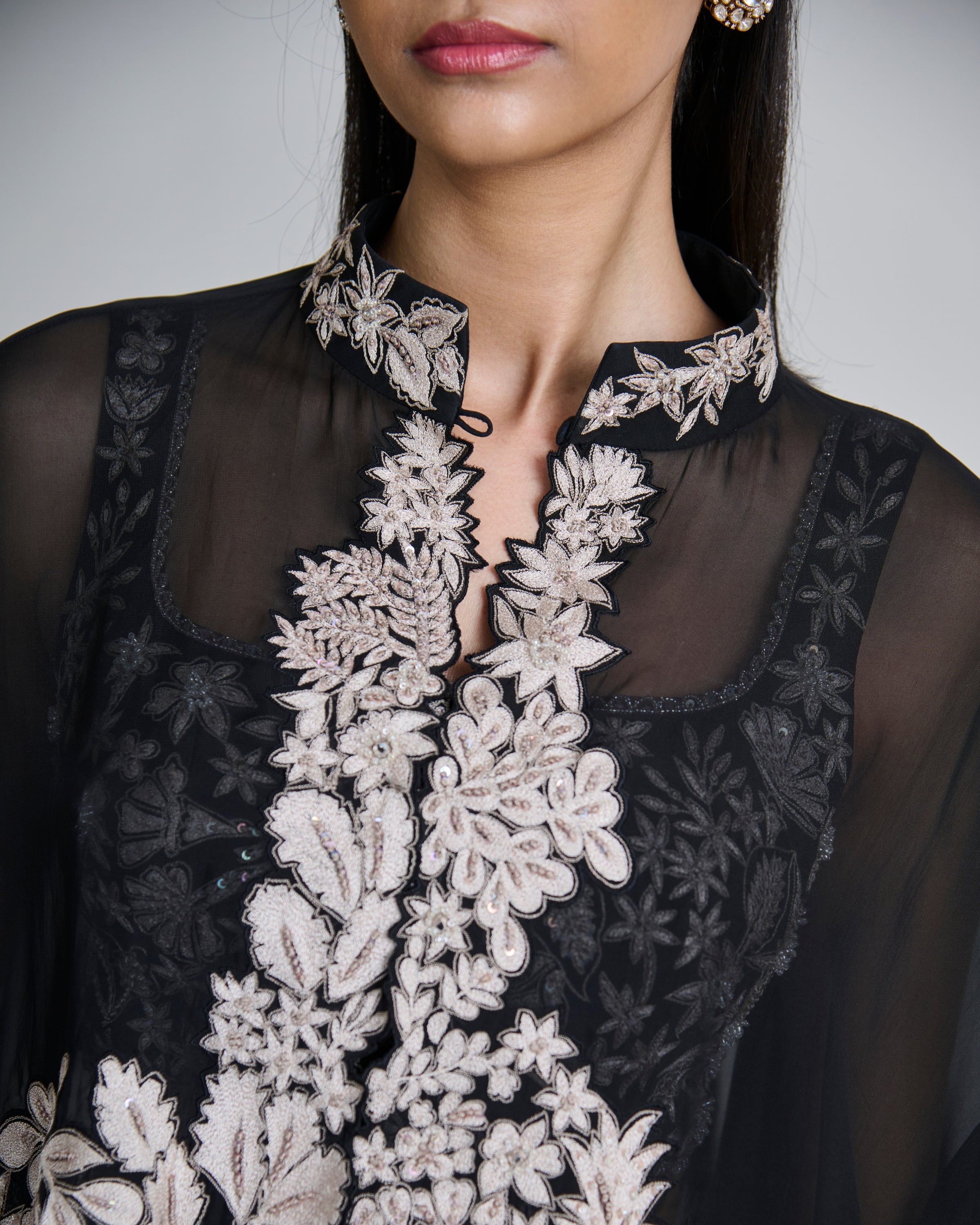 Black Kalie Cape Set