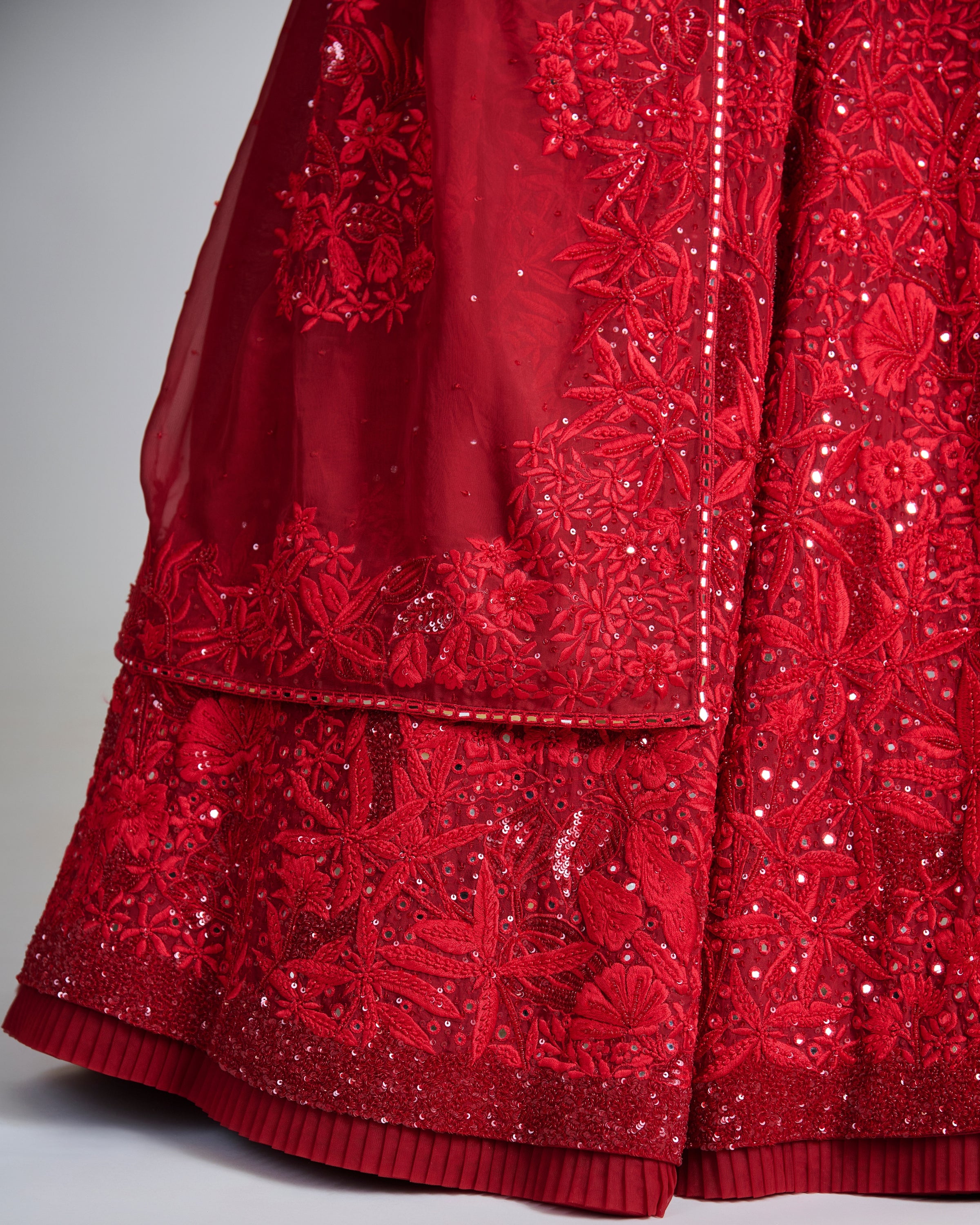 Red Amara Lehenga Set