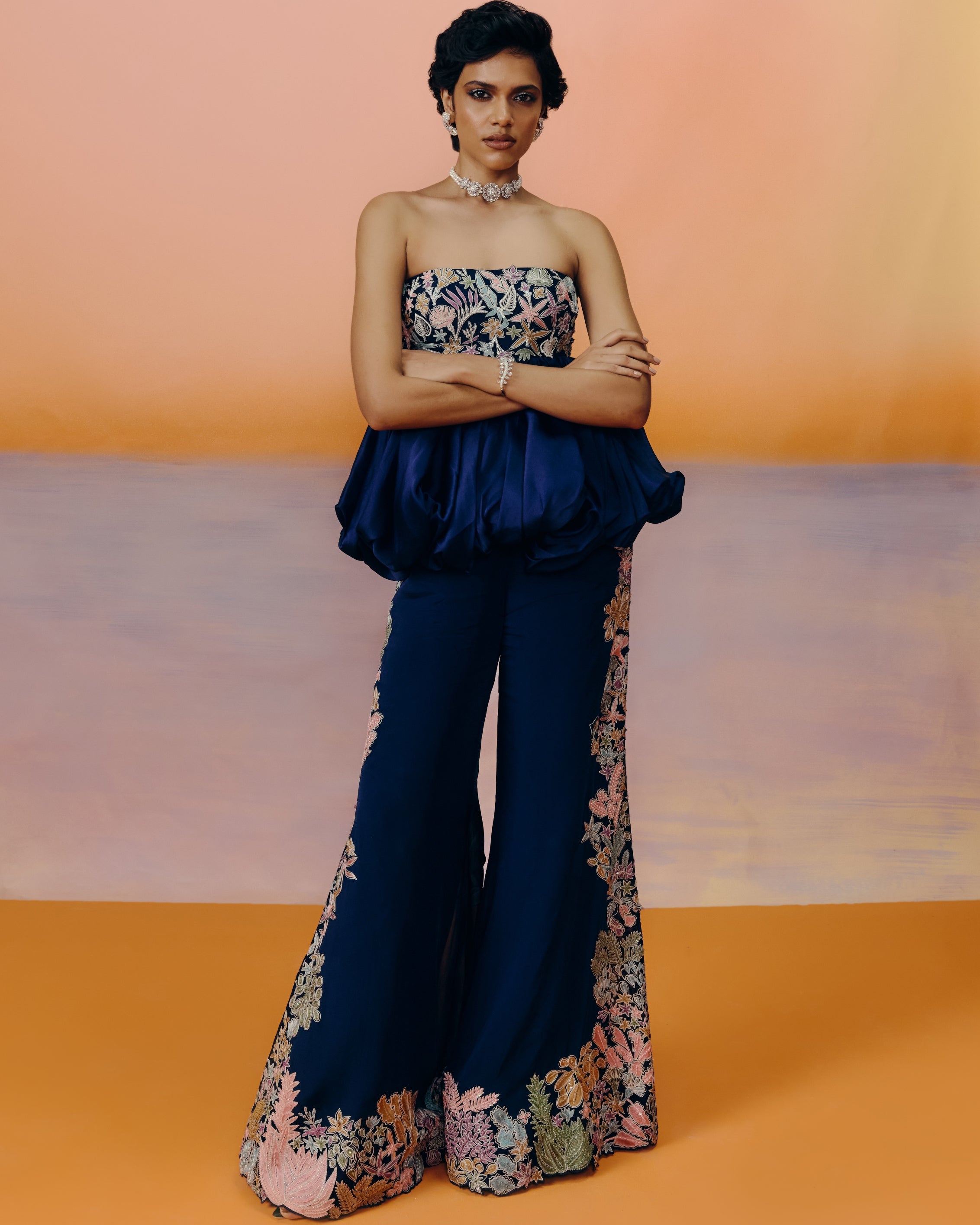 Navy Maeve Pants Set