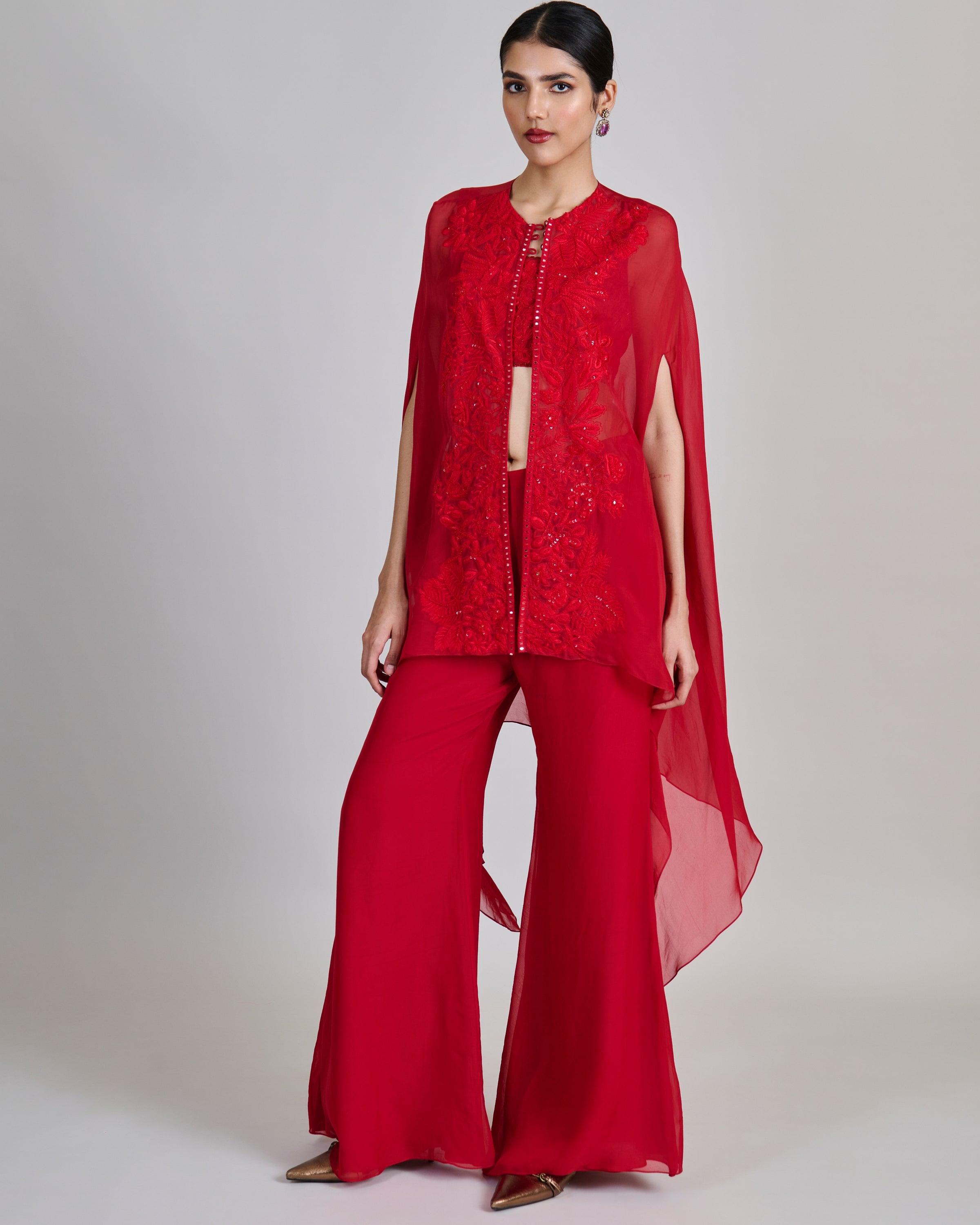 Red Aurea Pant Set