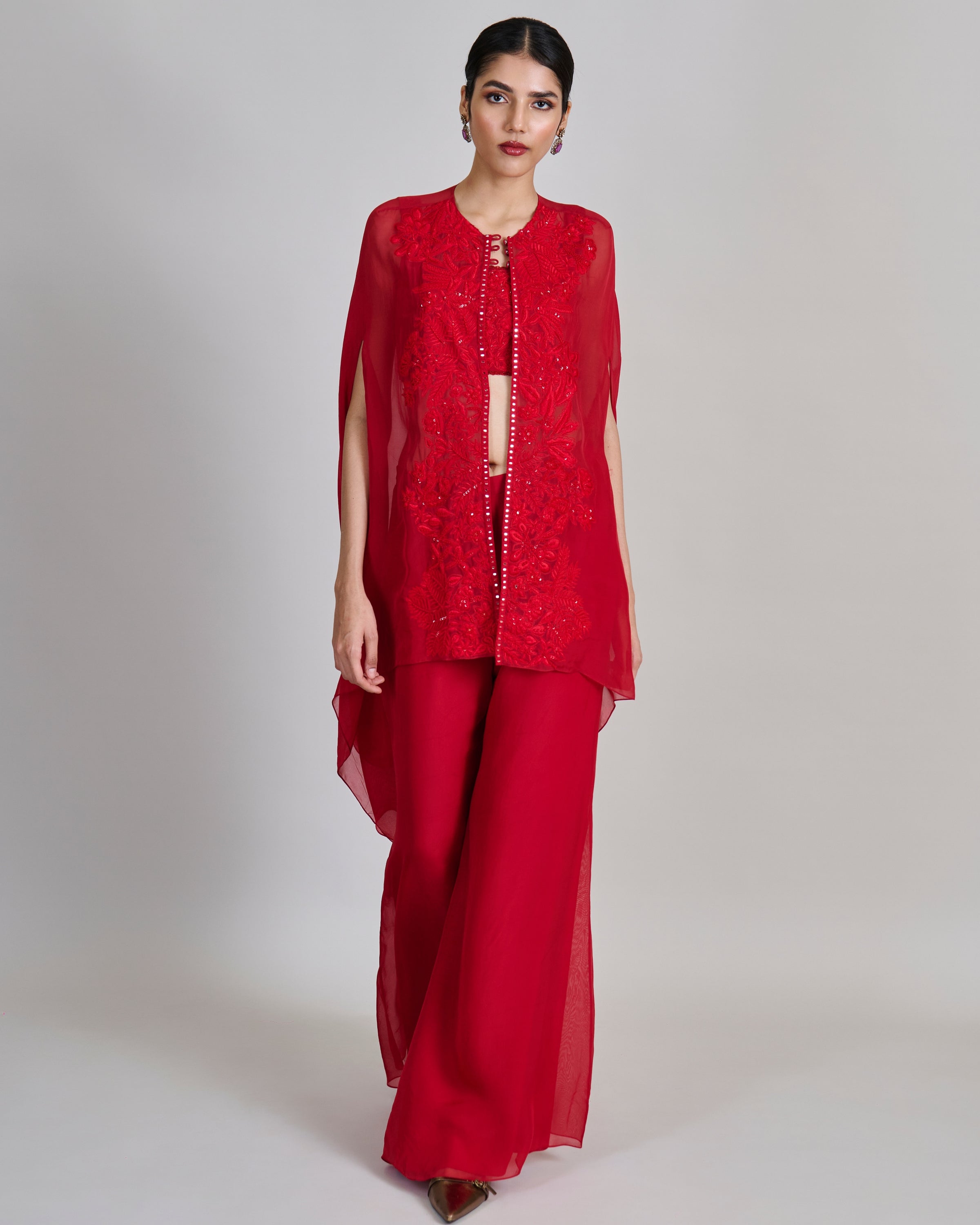 Red Aurea Pant Set