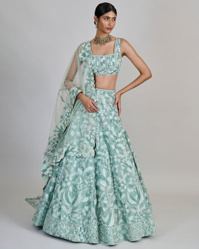 Mint Emeris Lehenga Set