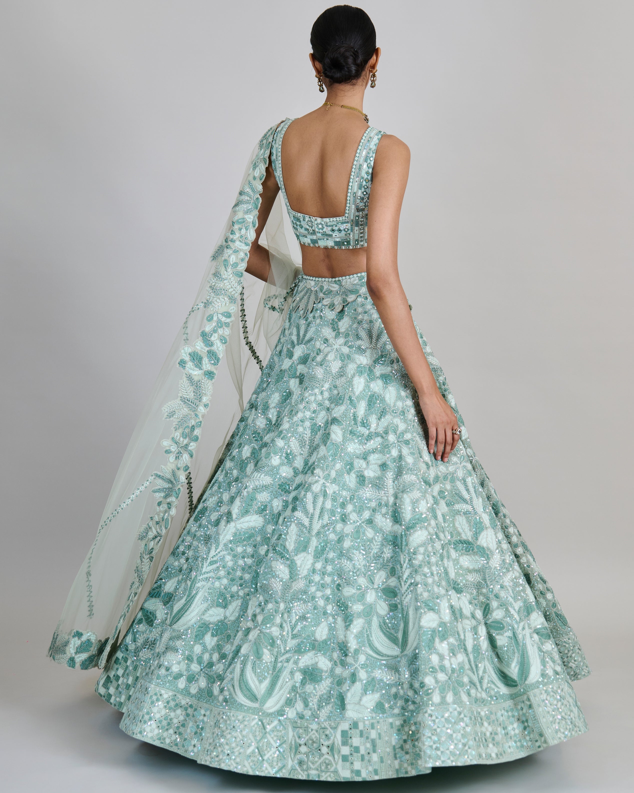 Mint Emeris Lehenga Set