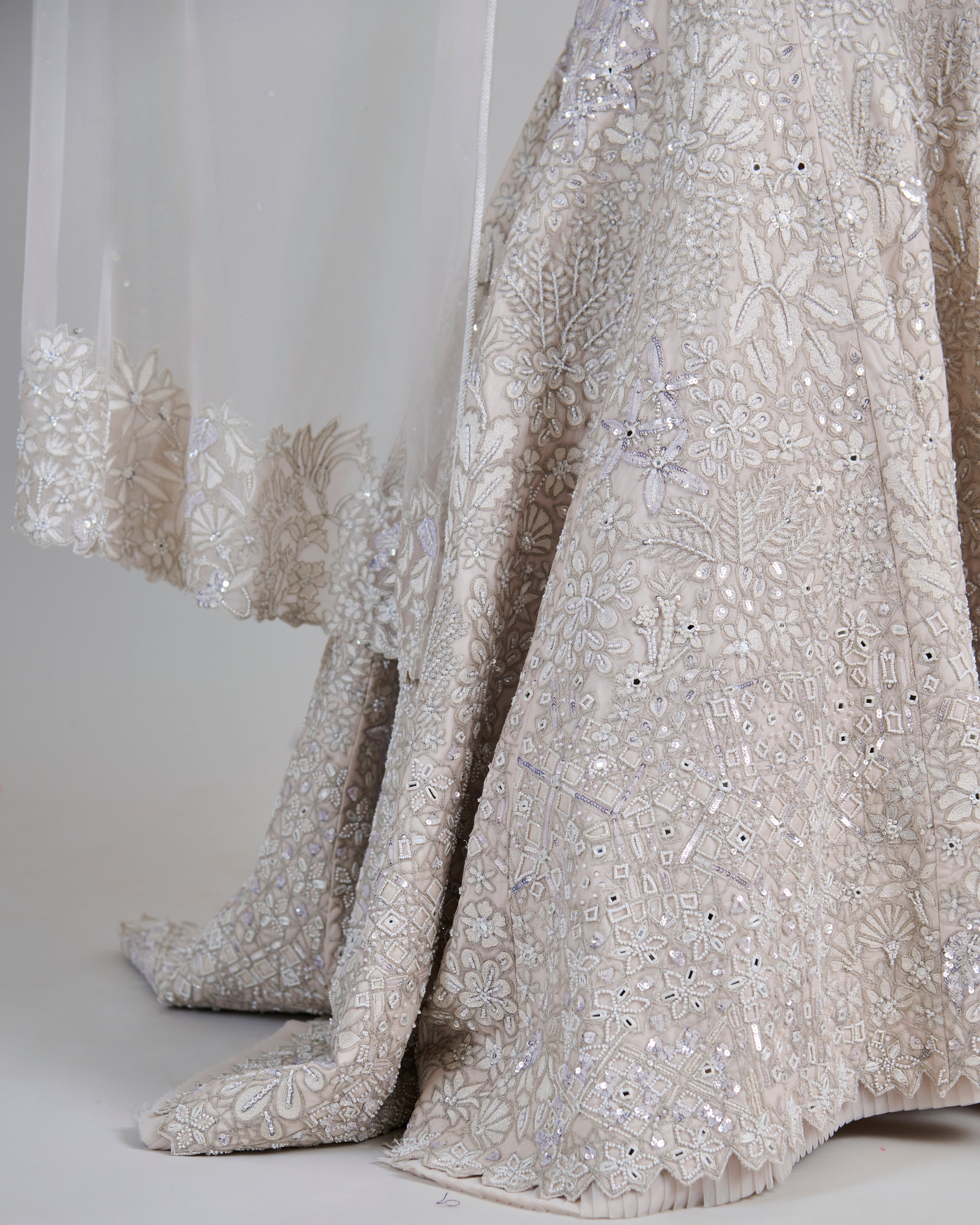 Ivory Opaline Lehenga Set