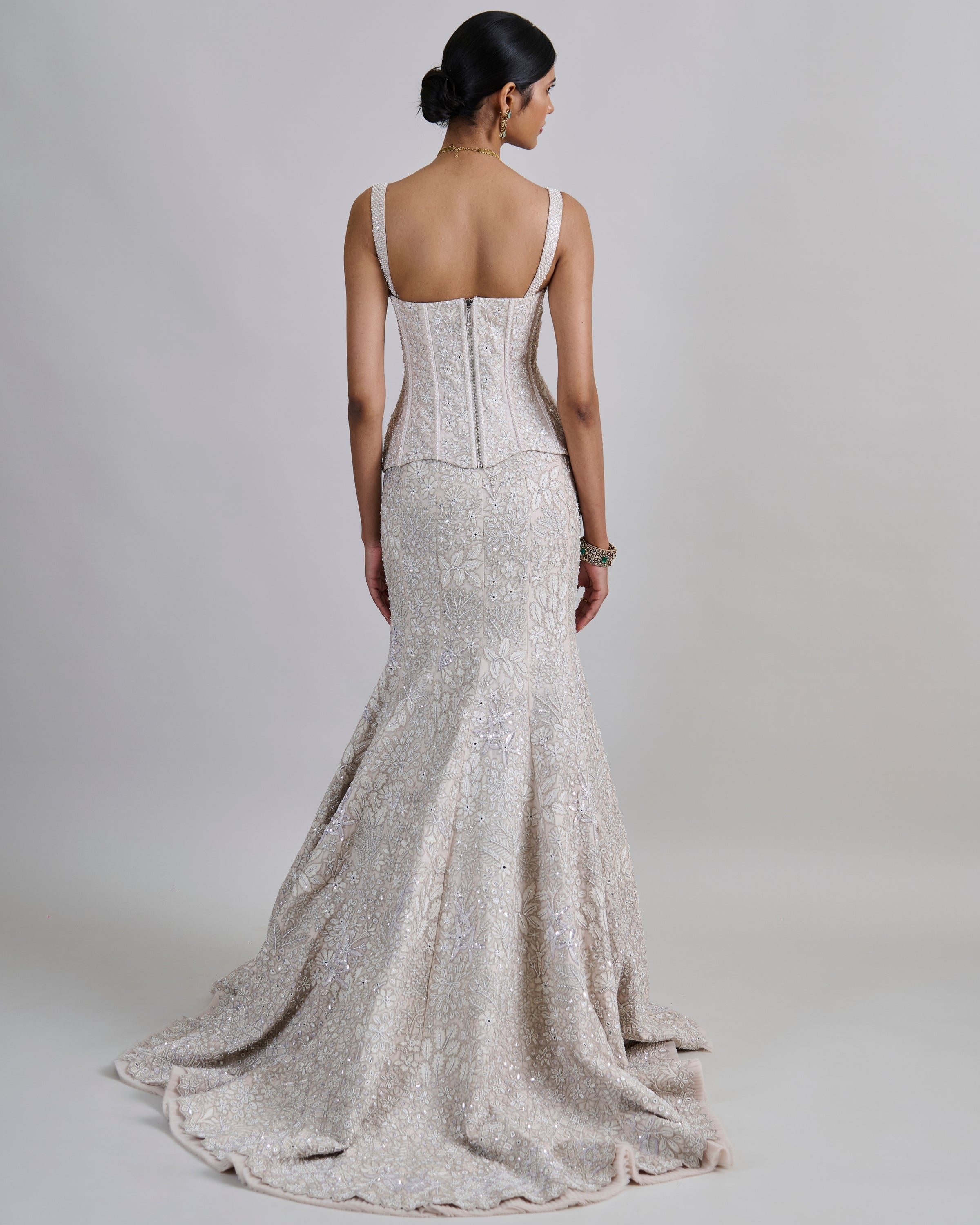 Ivory Opaline Lehenga Set