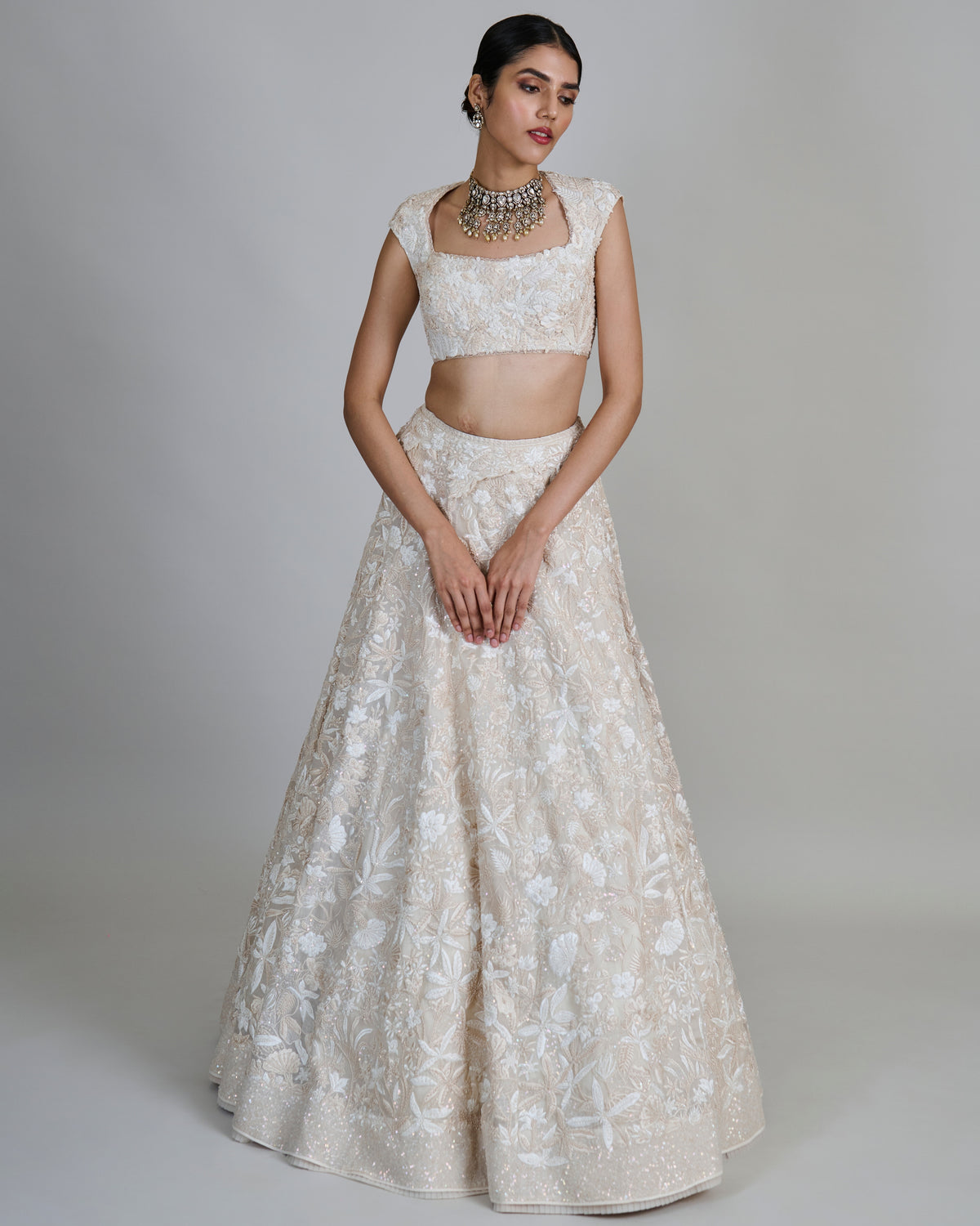Ivory Emma Lehenga Set