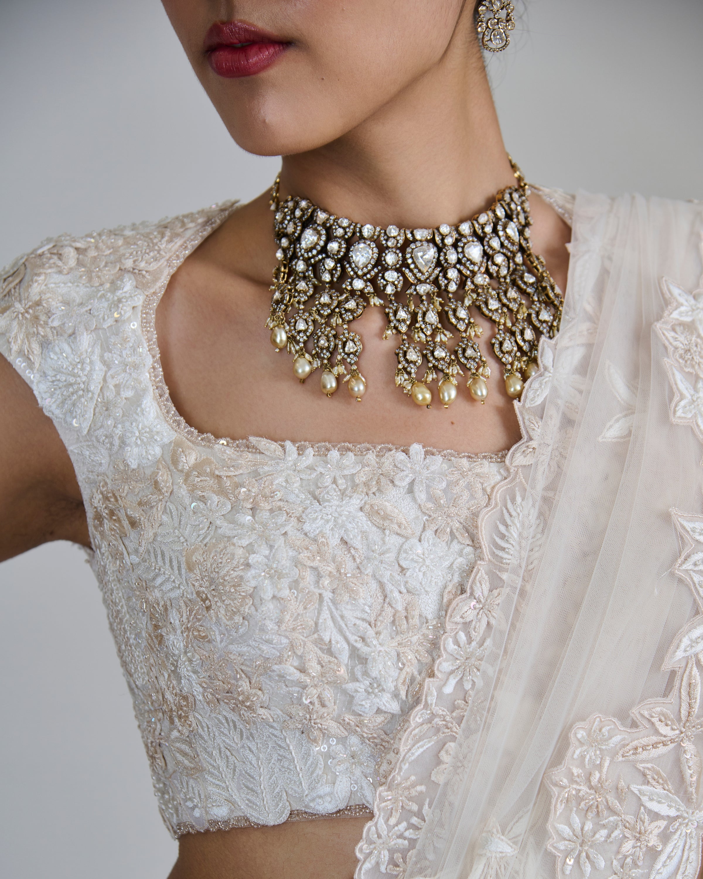 Ivory Emma Lehenga Set