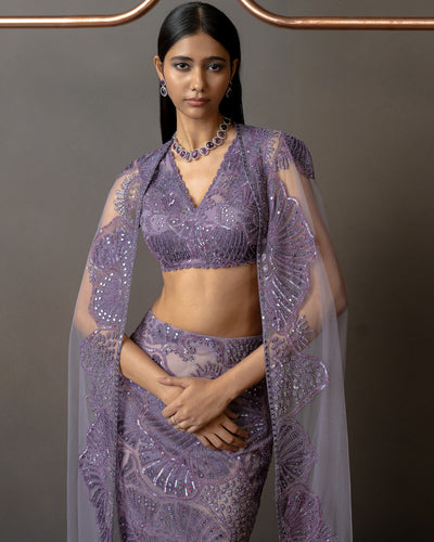 Lavender Serin Skirt Set