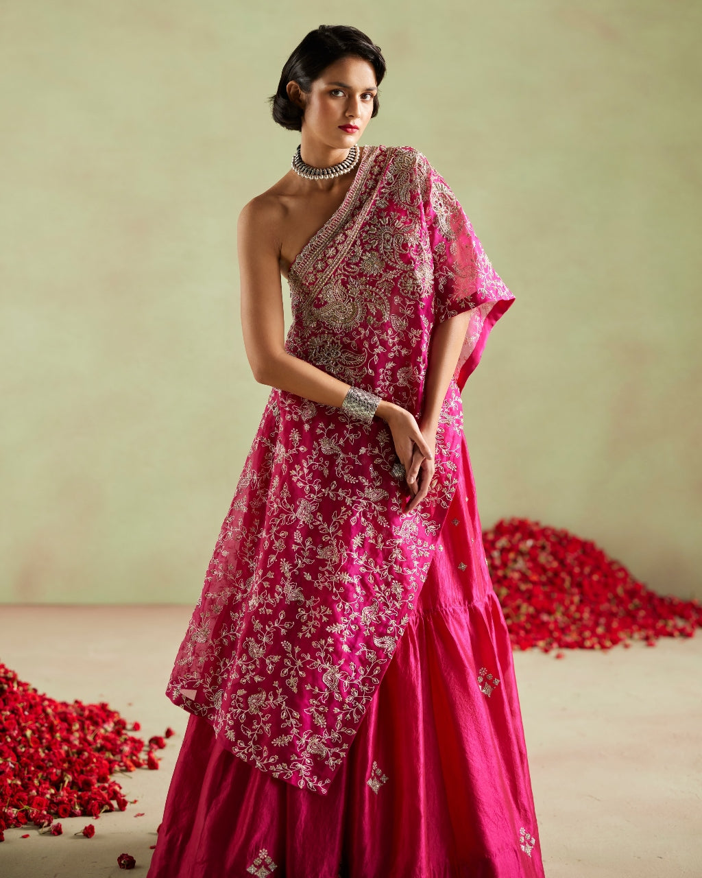 Preetha Kaftan Lehenga Set