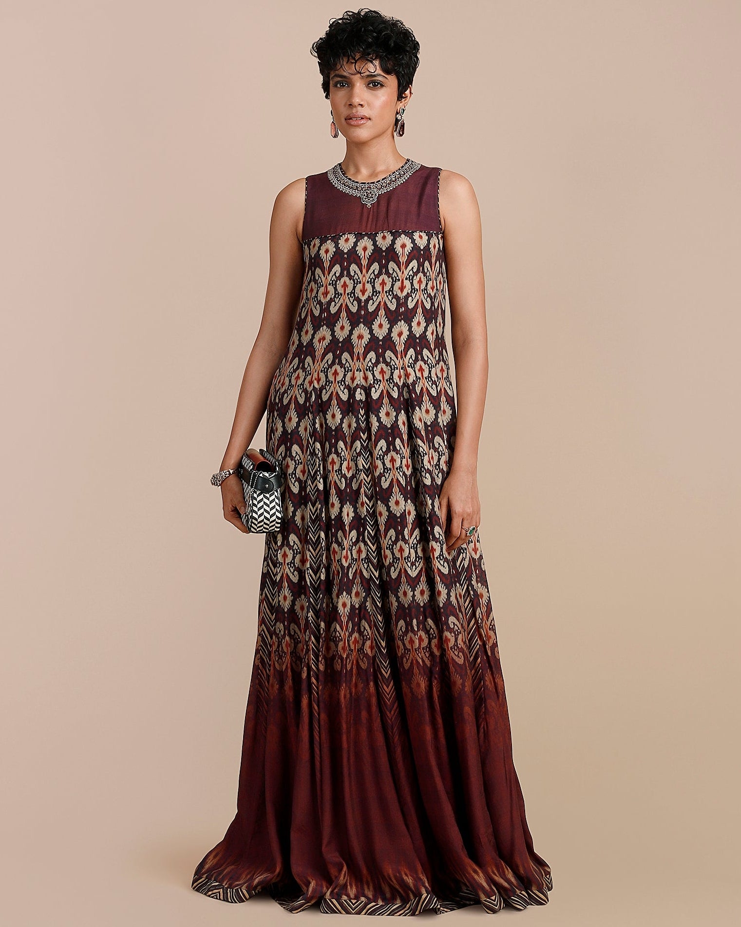 Mulberry Purple Anarkali