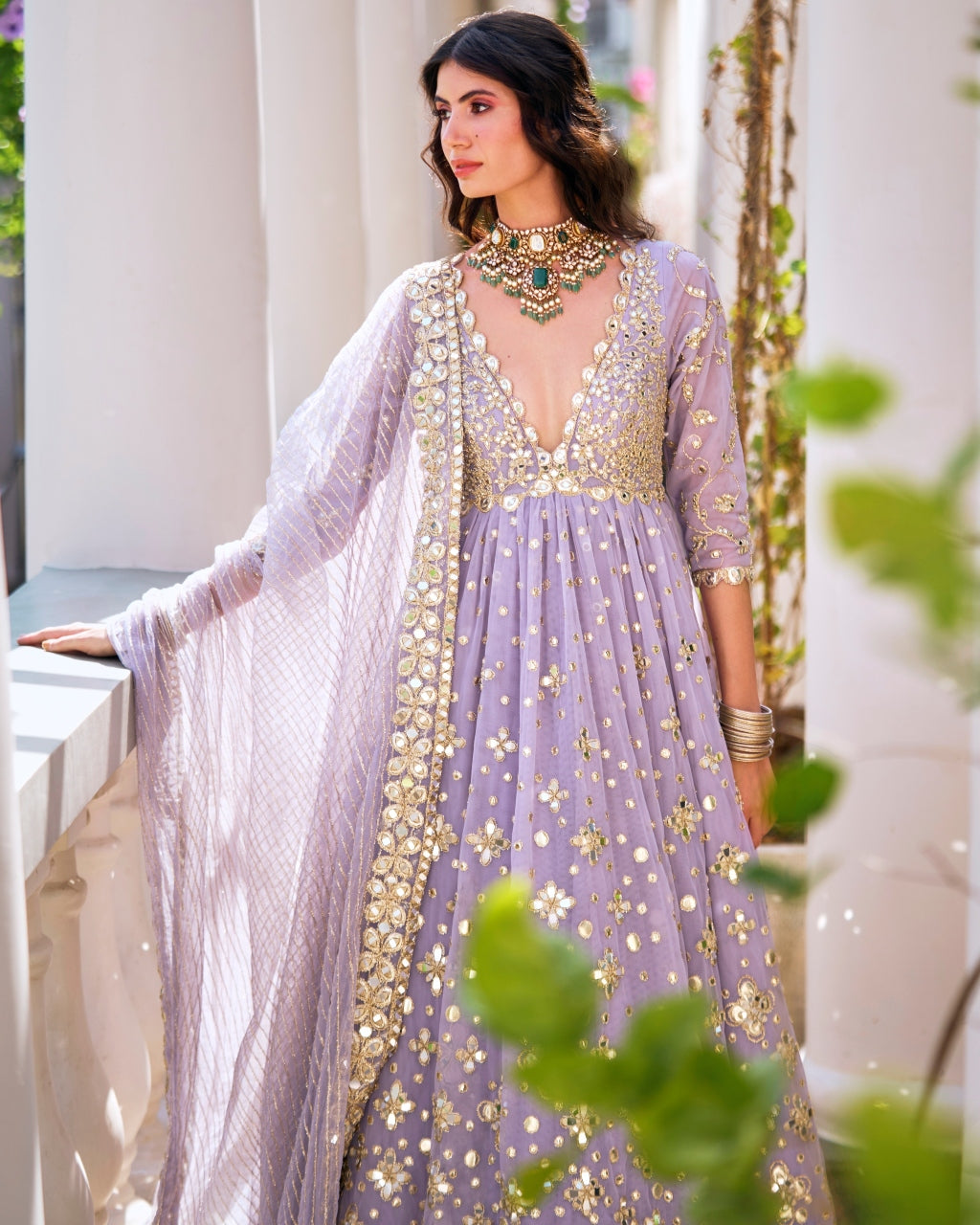 Martini Lilac Anarkali Set