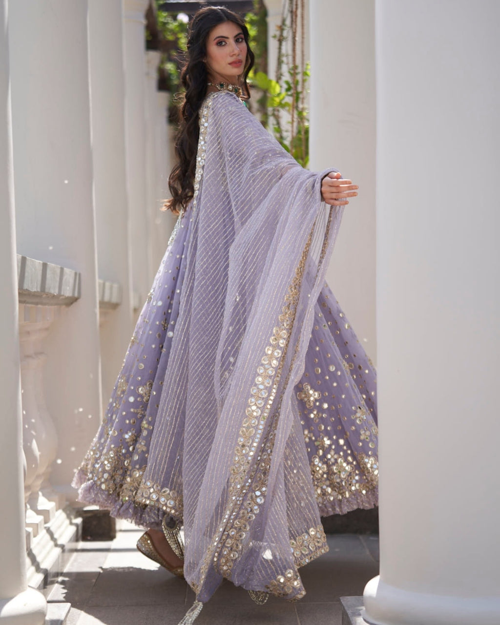 Martini Lilac Anarkali Set