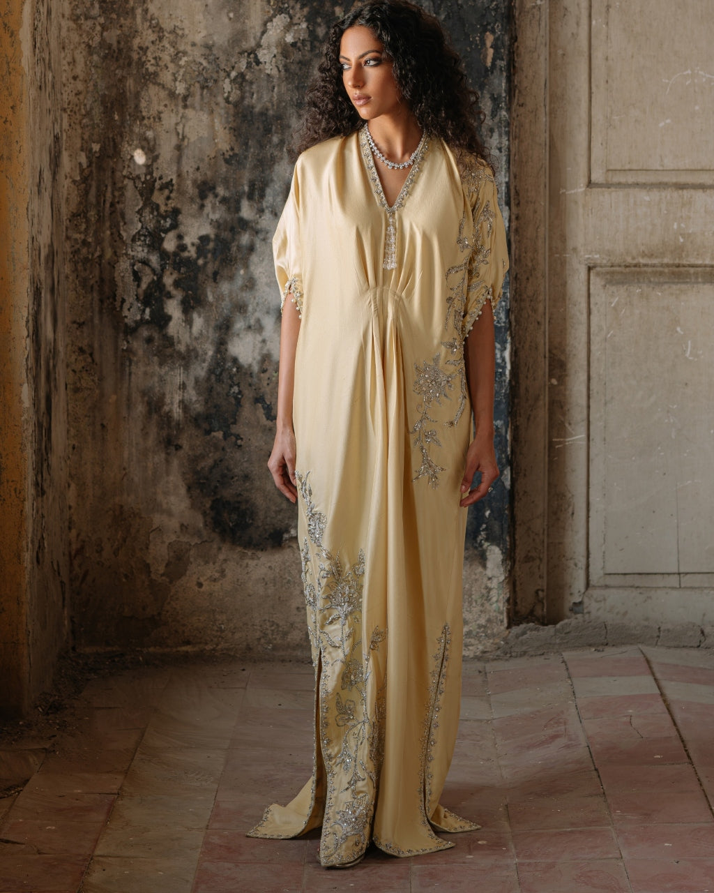 Yellow Bohemian Kaftan