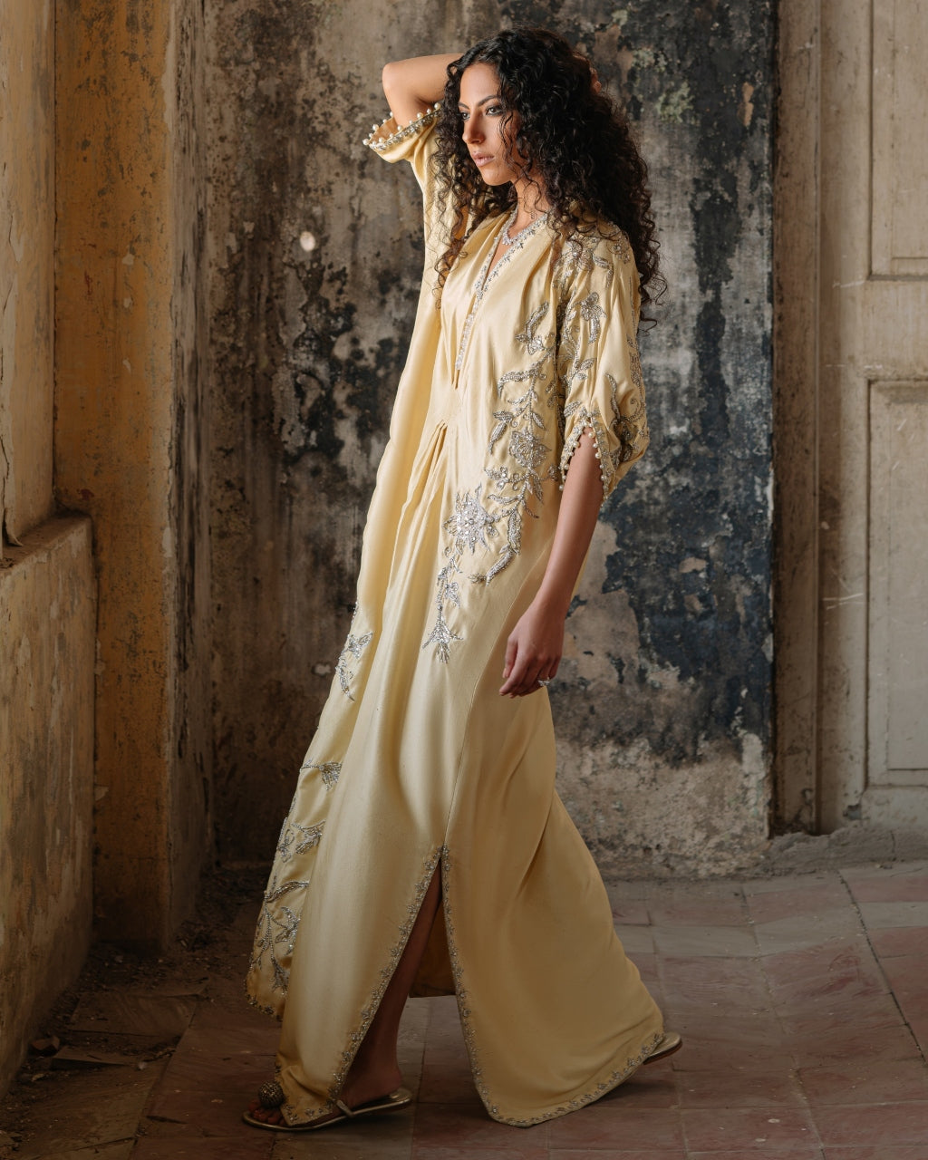 Yellow Bohemian Kaftan