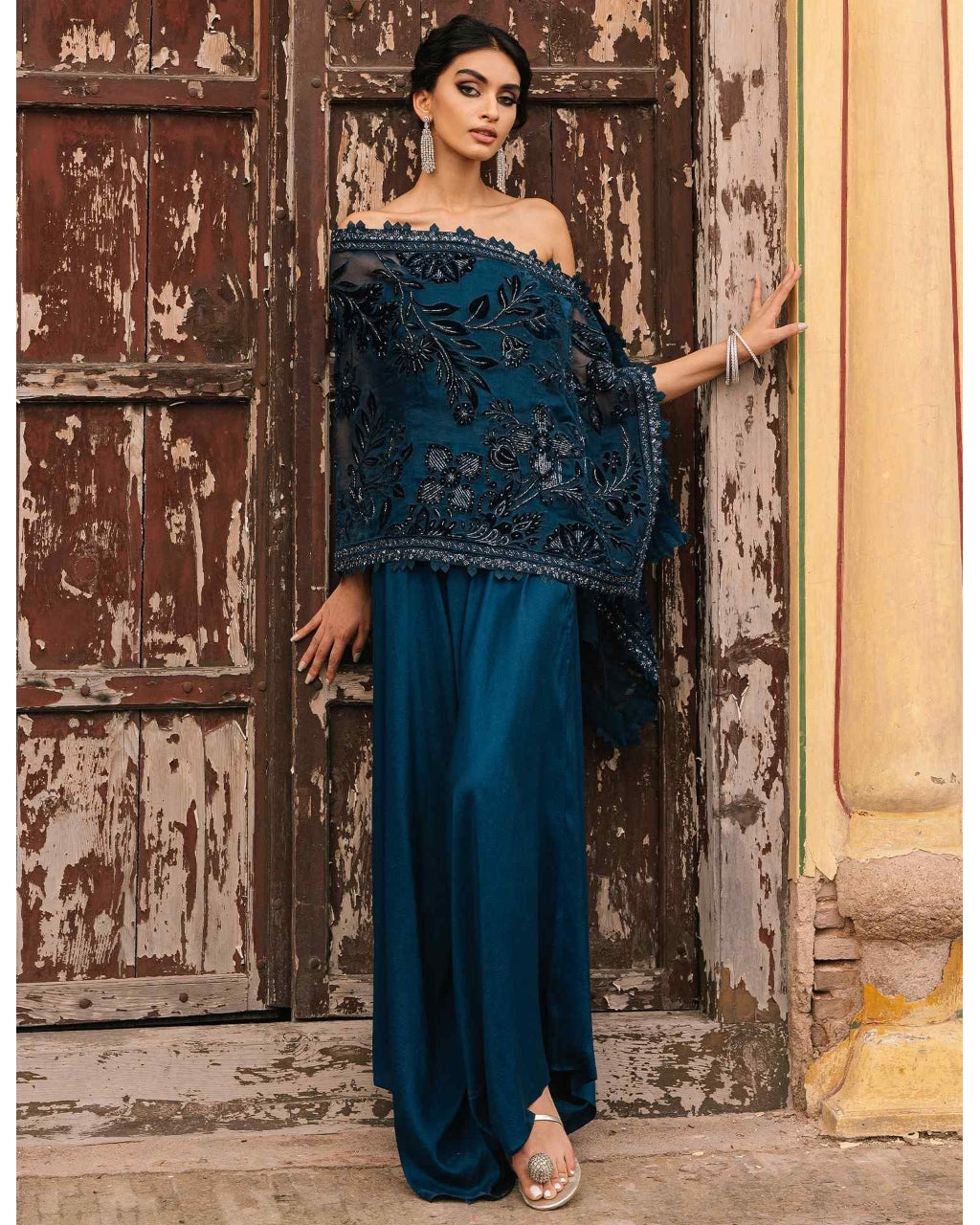 Stella Wrap Stole & Pants Set