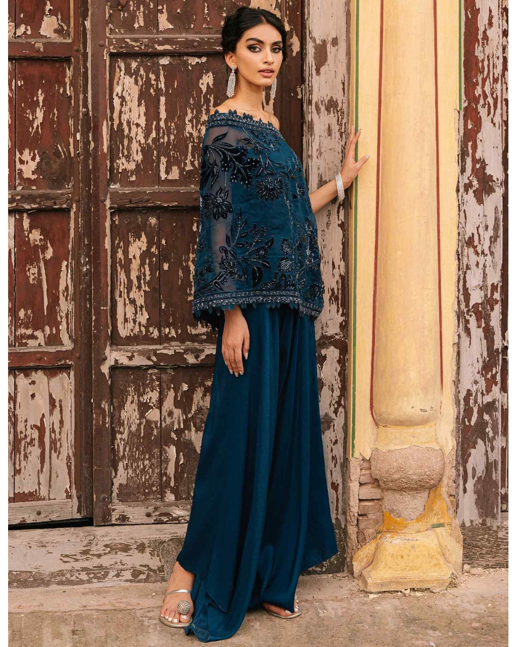 Stella Wrap Stole & Pants Set