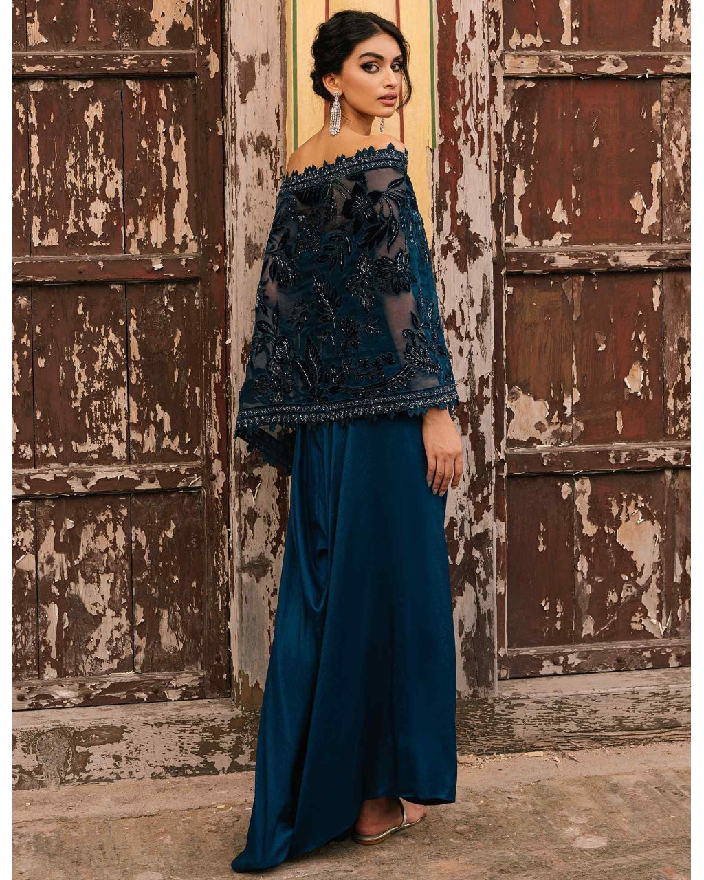 Stella Wrap Stole & Pants Set
