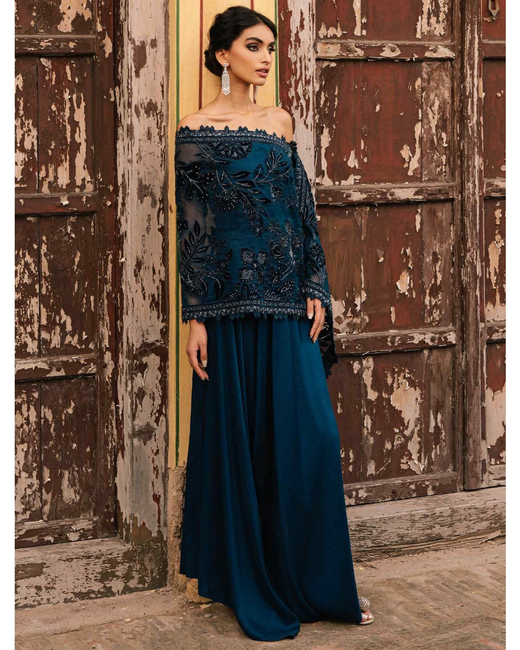 Stella Wrap Stole & Pants Set