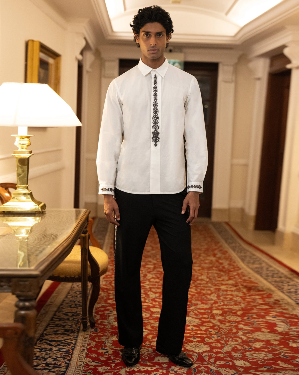 Ivory Shirt & Pant Set