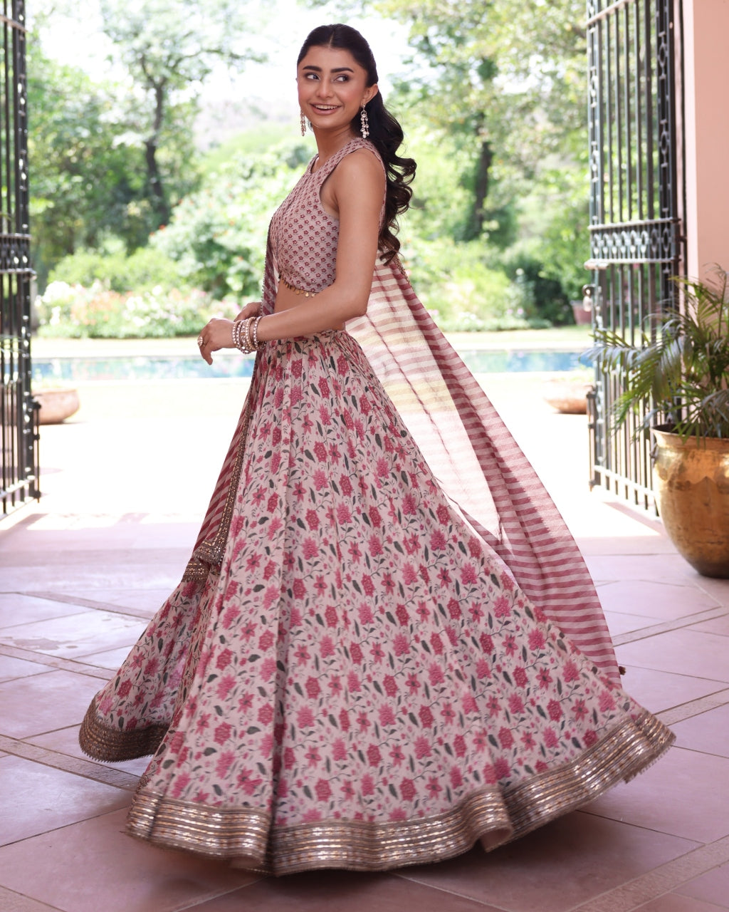 Noor E Summer Printed Lehenga