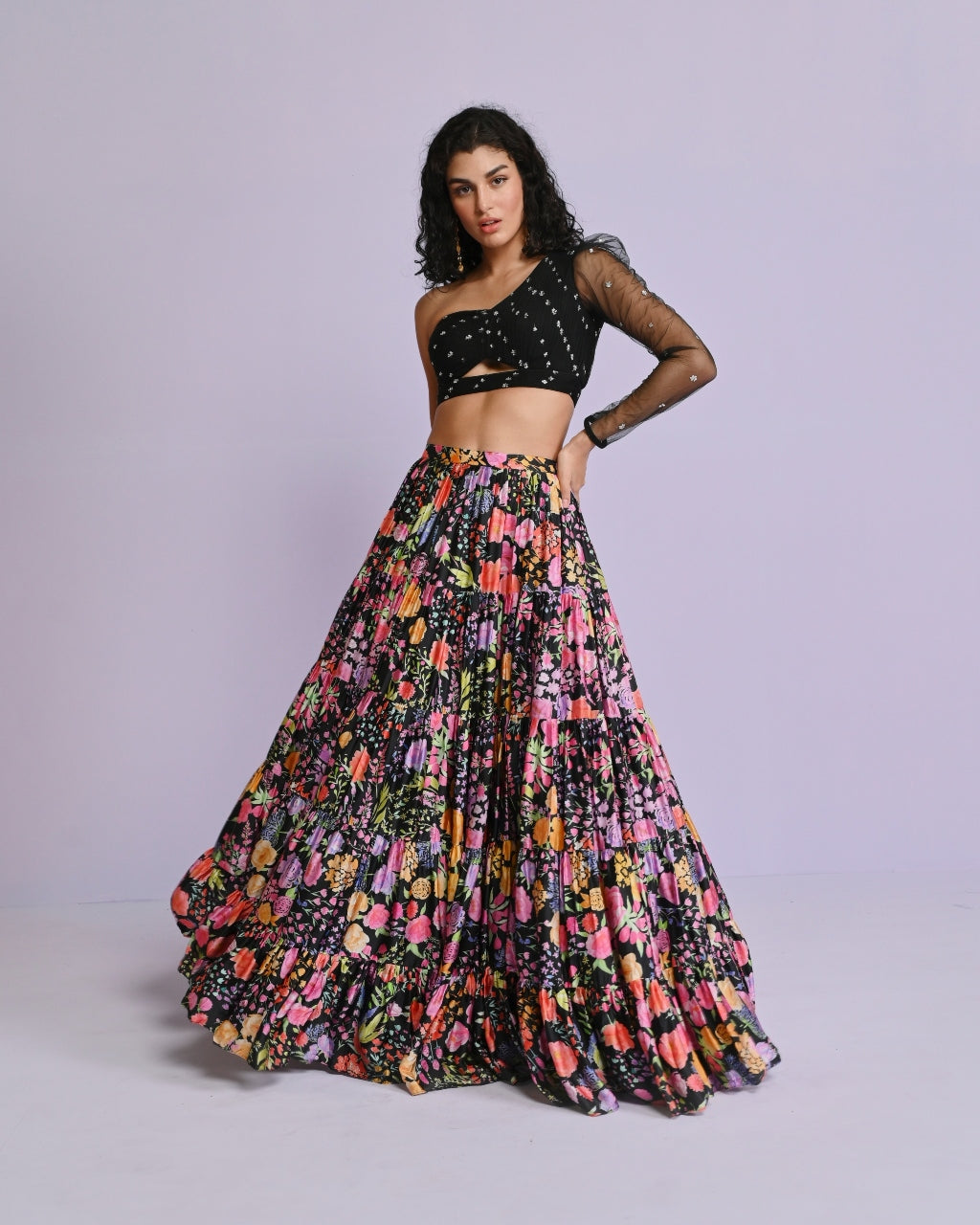 Norah Hana Frill Lehenga Set