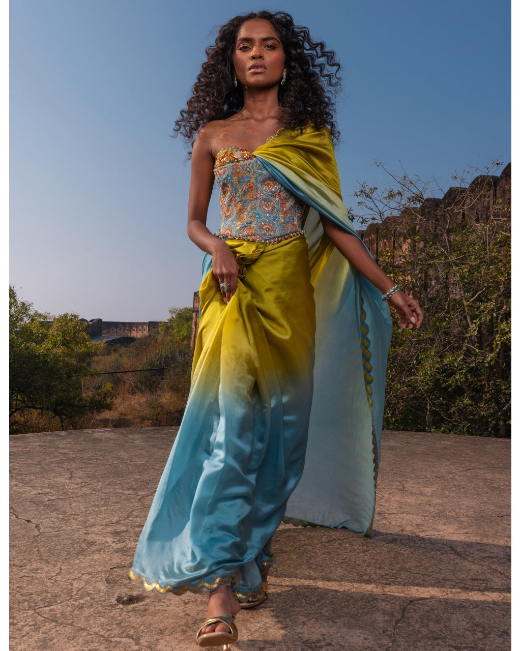 The Corset Sari