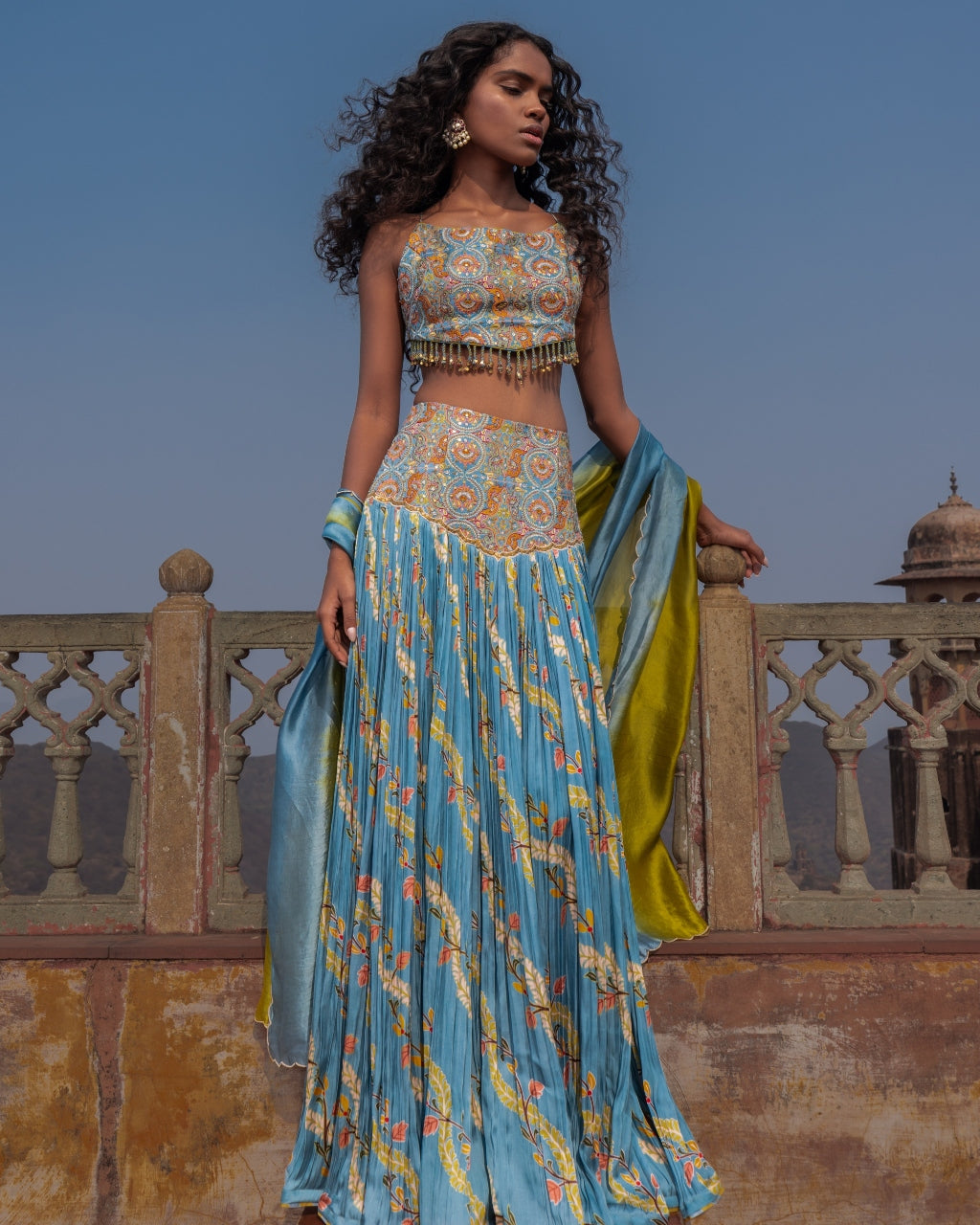 Allure Tassel Top and skirt