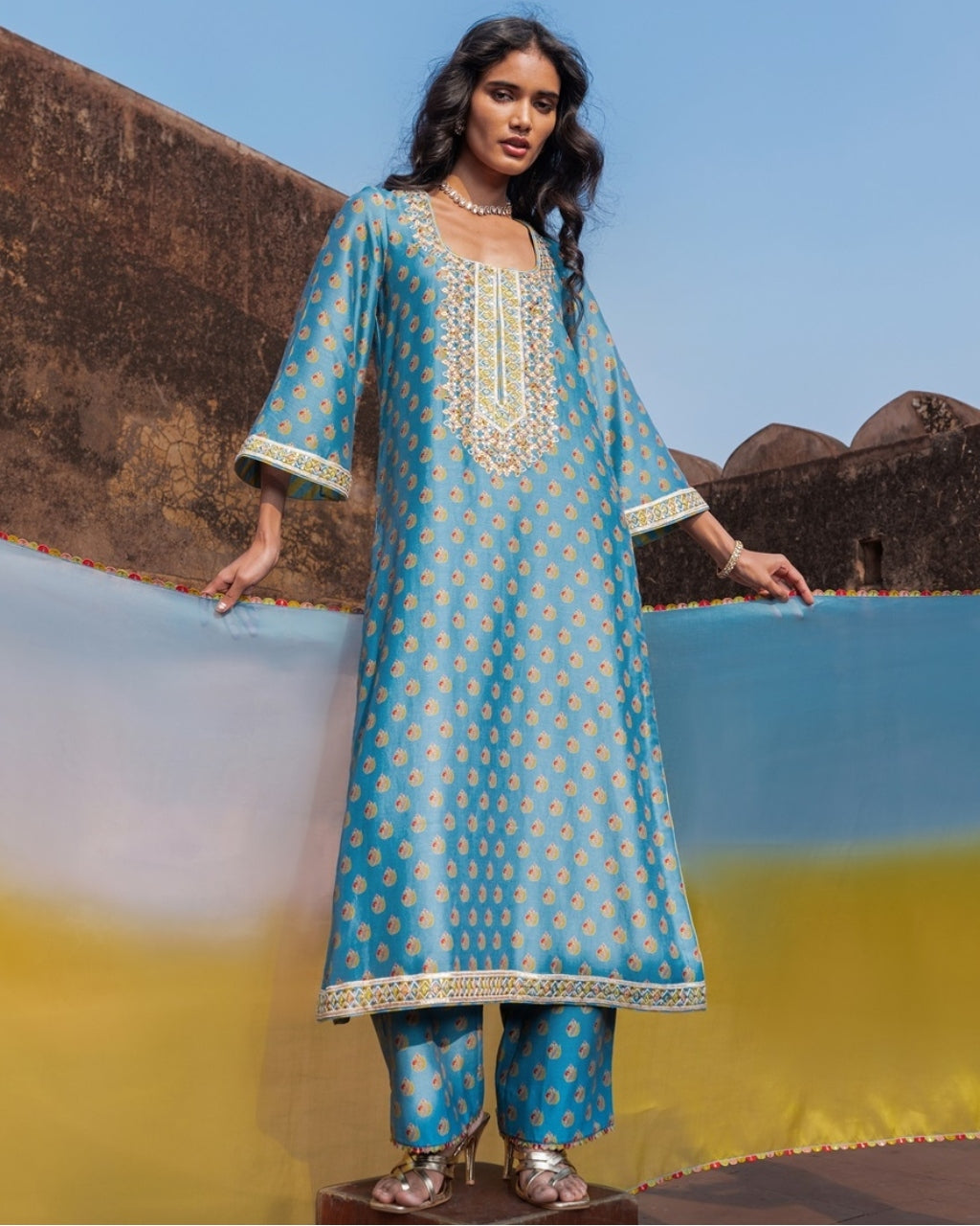 The Classic Blue Kurta Set
