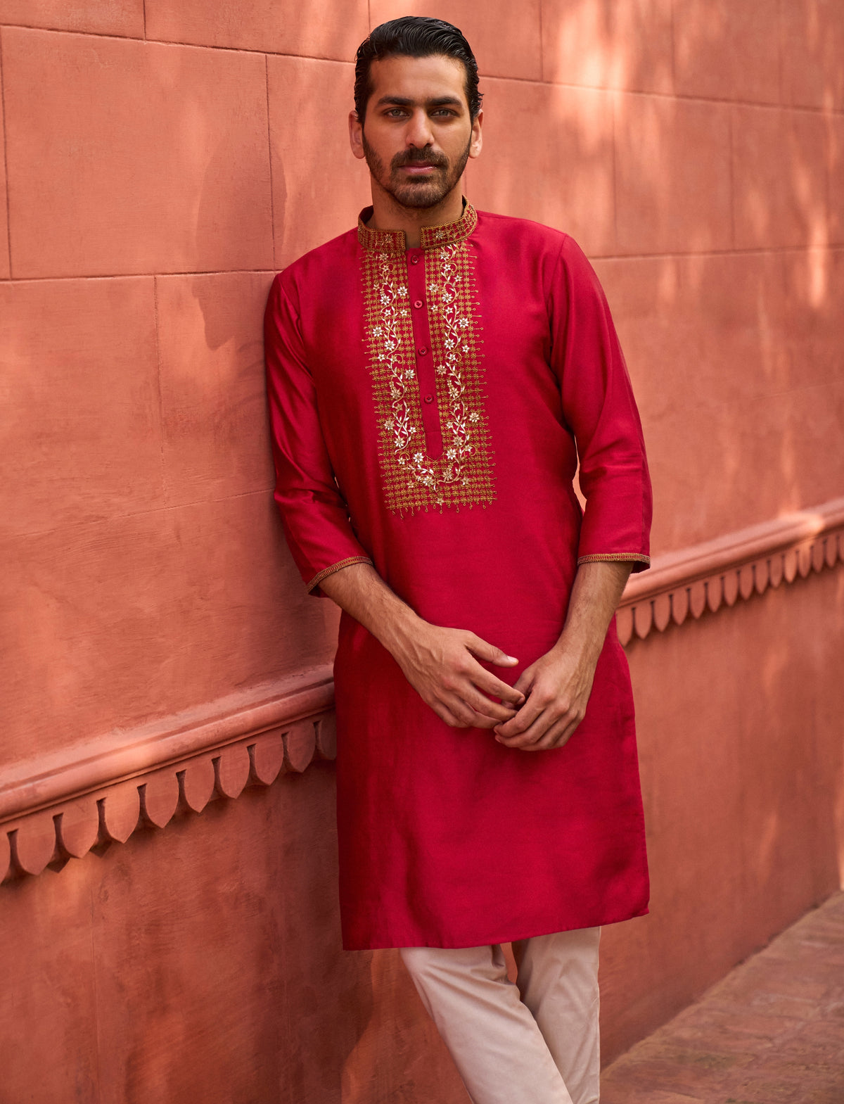 Surkh Laal Kurta With Pants