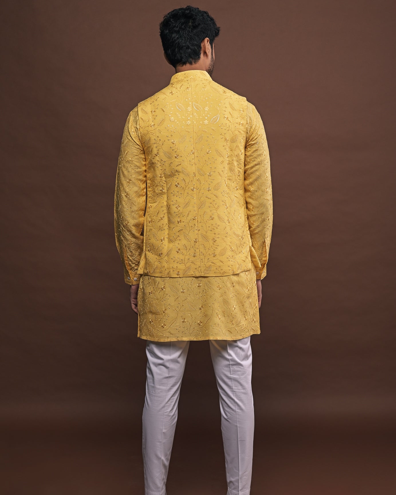 Solair Bandi With Matching Kurta Pajama Set