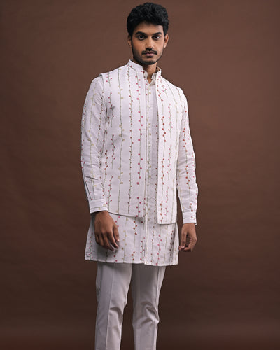 Spring Bandi With Matching Kurta Pajama Set