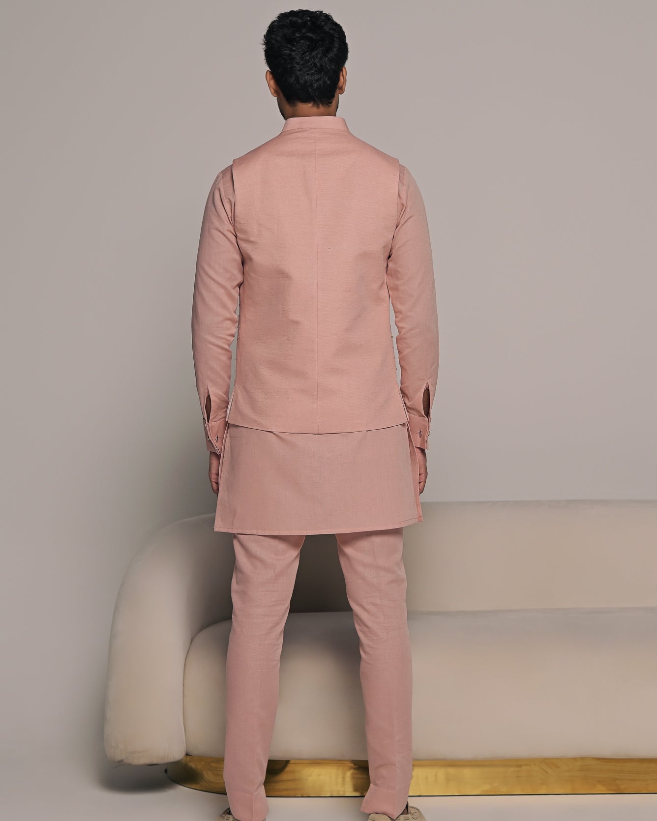 Romeo Embroidered Bandi With Matching Kurta Pajama Set