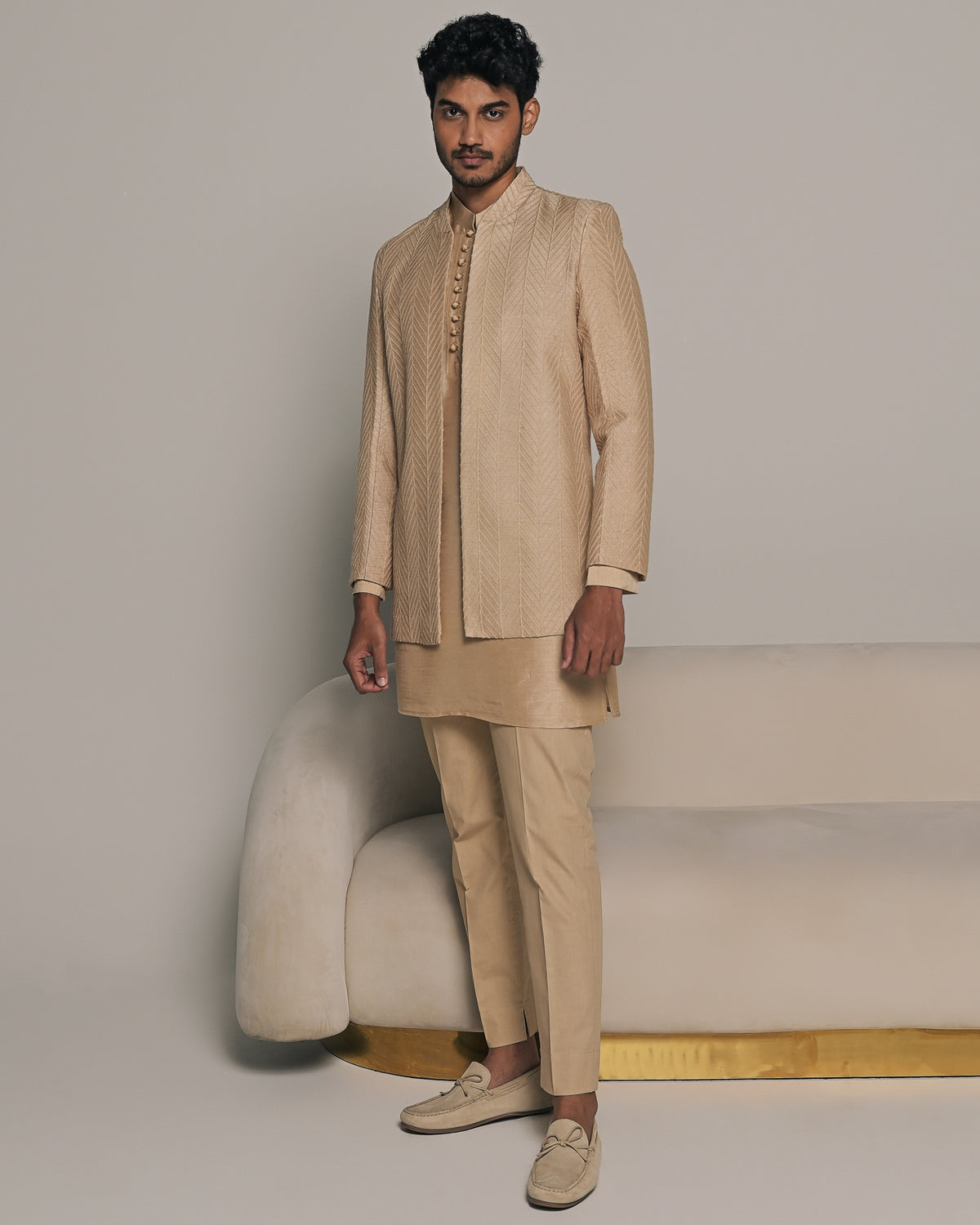 Imperial Open Bandhgala with Matching Kurta Pajama