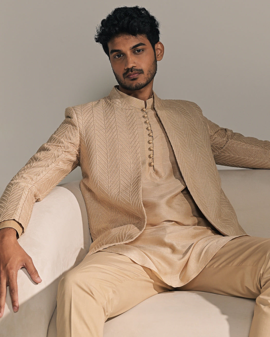 Imperial Open Bandhgala with Matching Kurta Pajama