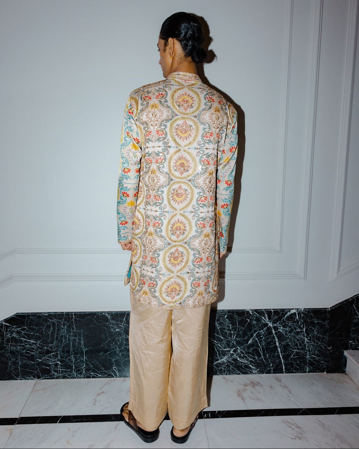 Sage Green Printed Kurta Set