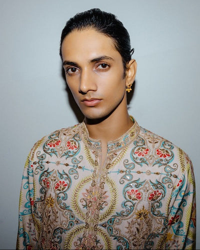 Sage Green Printed Kurta Set