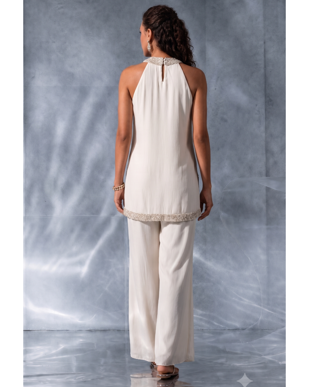 Isabella Off White Pant Set