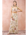 Stone Embroidered Blouse And Skirt by Payal Singhal