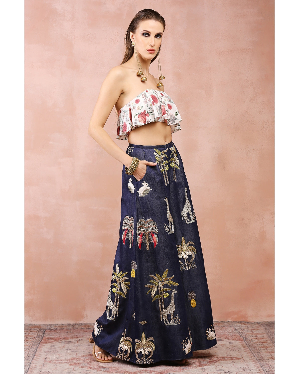 Off-white Printed Co-Ord Set  Co ords outfits, Pants set, Co ords outfits  indian