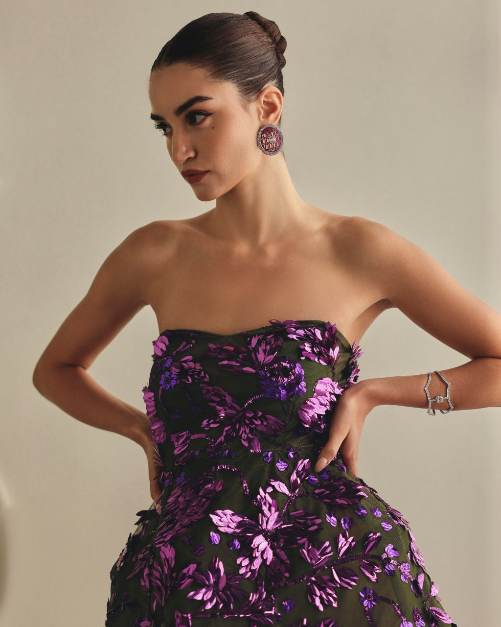 Purple Net Dress